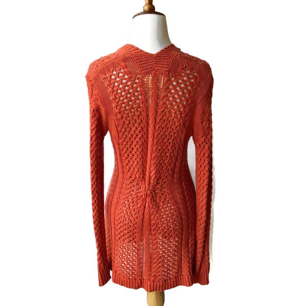 Anthropologie Rosie Neira Talmage Orange Cardigan - Picture 5 of 8